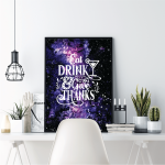 Eat Drink & Give Thanks Poster | Festive Celebration Art Print, Premium Quality, Perfect For Kitchen Or Dining Room Walls, Ideal As A Cheerful Holiday Gift - Image 2