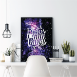 Enjoy The Little Things Poster | Mindfulness Inspiration Art Print, Premium Quality, Ideal For Bedroom Or Living Room Walls, Perfect As An Uplifting Daily-gratitude Gift - Image 2