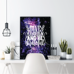Give Thanks And Be Grateful Poster | Gratitude Art Print, High-quality Inspirational Design, Suitable For Living Rooms Bedrooms Offices, Thoughtful Encouragement Gift - Image 2