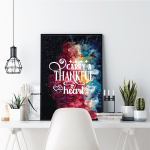 Carry A Thankful Heart Poster | Gratitude Wall Print, Premium Design, Perfect For Living Rooms Bedrooms Offices, Inspiring Decor And A Heartfelt Gift - Image 2