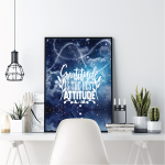 Gratitude Is The Best Attitude Poster | Positive Mindset Print, Uplifting Wall Decor, Ideal For Home Office Bedroom, Perfect For Motivation And Meaningful Gifting - Image 2