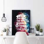I Still Remember The Days I Prayed For The Things I Have Now Poster | Inspirational Wall Art Print, Vibrant Galaxy Design, Home Office Bedroom Decor, Uplifting Gift For Gratitude Lovers - Image 2
