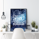 Inhale Grace Exhale Gratitude Poster | Mindful Serenity Art Print, Premium Digital Design, Perfect For Home Office Bedroom Decor, Inspiring Gifts For Daily Peace - Image 2