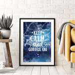 Keep Calm And Gobble On Poster | Festive Holiday Print, Premium Quality Artwork, Suitable For Living Rooms, Dining Areas, Offices, And Entryways, Perfect For Fun Seasonal Gifting