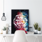 Peaceful Mind Grateful Heart Poster | Gratitude Wall Print, Premium Quality, Ideal For Living Rooms Bedrooms Offices, Perfect Uplifting Gift - Image 2